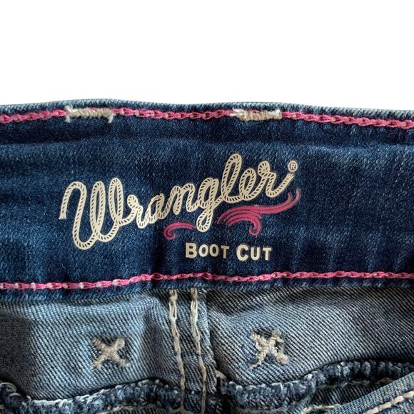 New Wrangler Retro Mae Boot Cut Jeans Mid Rise Women's 15 16 x 34 Western - Picture 9 of 11